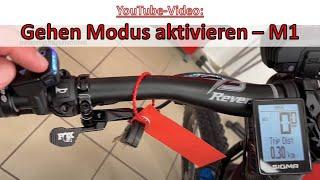 Schiebehilfe aktivieren M1 Sporttechnik Spitzing - E-Bike Gehen Mode - S-Pedelec