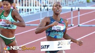 Shamier Little holds off Dalilah Muhammad to snag 400 hurdles national title | NBC Sports