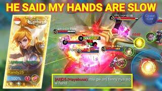 SOLO RANK!! REACTION MUSUH KETEMU FANNY RANDY25!! | Mobile Legends