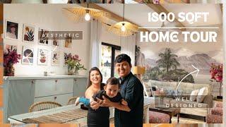 HOME TOUR  Inside 1800 Sqft Flat | Aesthetic & Modern Interior Thoughtfully Designed Dream House