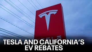 Tesla may not qualify for Newsom's EV rebate | KTVU