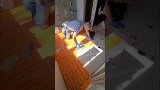 How to install large format tile on heated floors / ditra heat membrane