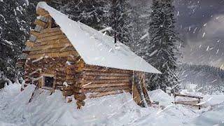 DIY LOG CABIN  of dead wood FROM START TO COMPLETION in 120 min | Working OFF GRID