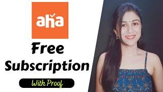 Aha Subscription For Free | Aha Premium Account Free | Aha OTT Platform |