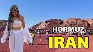 The Real Iran, walking in Ruby Red Beach ,Hormuz Island