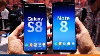 SAMSUNG NOTE 8 vs GALAXY S8+