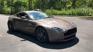 2007 Aston Martin V8 Vantage 6-Speed in Oyster Silver!