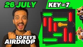 Key 7! How to Solve Mini Game PUZZLE in Hamster Kombat 26 July (100% SOLVED!)