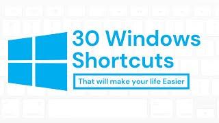 30 Windows Shortcuts you must Know | Most used Windows Run Shortcuts | Awesome Windows Shortcuts