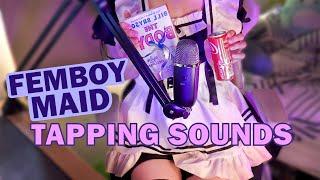 ASMR Your Femboy Maid Boyfriend Puts You To Sleep With Tapping Sounds!