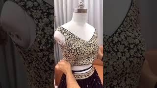 Black color Embroidery & Sequence work Designer Lehenga choli for Wedding #lehengas #wedding