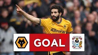 GOAL | Aït-Nouri | Wolves 1-1 Coventry City | Quarter-final | Emirates FA Cup 2023-24