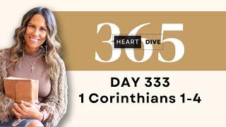 Day 333 1 Corinth. 1-4 | Daily One Year Bible Study | Audio Bible Reading w/ Commentary