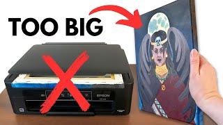 How to Scan Big Canvas Art With a Small Scanner