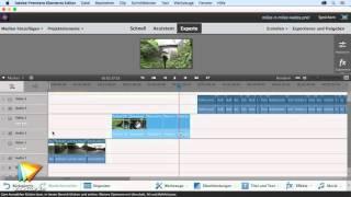 Videos bearb. mit Premiere Elements 14 Tutorial: Mehrere Spuren u. Grupp. von Clips |video2brain.com