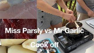 Miss Parsley vs Mr Garlic Korean chicken Cook-Off