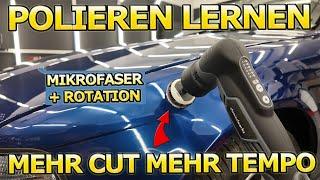 Autolack polieren lernen - VIEL CUT VIEL TEMPO! Mikrofaserpad + Rotationspoliermaschine Anleitung