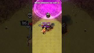 Never celebrate too early  ll Clash of clans ll #shorts #clashofclans #coc