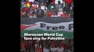 Moroccan World Cup fans sing for Palestine