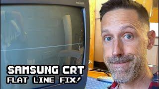 SAMSUNG CRT TV - Flat line Fix