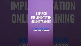 sap fico implementation online training