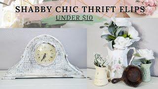 Shabby Chic Thrift Flips UNDER $10 | Thrift Flip Challenge | Goodwill Makeovers | Home Decor Flips