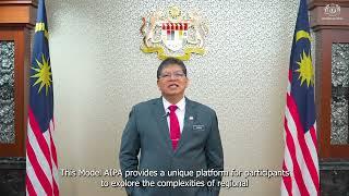 During the 4th Model AIPA His Excellency Tan Sri Dato (Dr.)Johari bin Abdul AIPA President 2024-2025