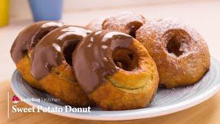 SWEET POTATO DONUTS - Using Japanese Sweet Potato (Satsumaimo) - Homemade Recipe