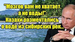 "Мозгов вам не хватает, а не воды!": Казахи размечтались о воде из сибирских рек...