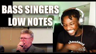 Bass Singers LIVE Low Notes - 1st Octave Bass Singing | REACTION