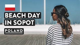LARGEST WOODEN PIER IN EUROPE! Sopot Beach Day from Gdansk | Poland Travel Vlog