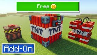 Reviewing FREE More TNT Addon for Minecraft Bedrock Xbox / PS5 / Switch!