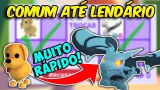 Trocando pet COMUM até LENDÁRIO em MENOS DE 1 HORA! Evoluindo Inventário com Trocas no Adopt Me! 