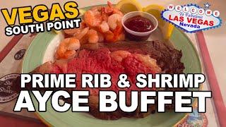South Point Prime Rib & Shrimp BUFFET. Las Vegas BONUS: Visiting Las Vegas Advisor