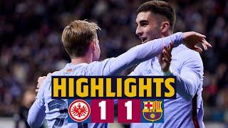 EINTRACHT FRANKFURT 1 -  1 BARÇA I HIGHLIGHTS UEFA EUROPA LEAGUE 