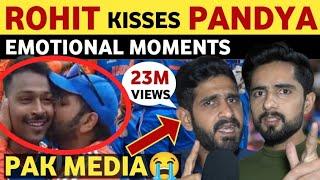 INDIA WINS T20 WORLD CUP ROHIT KISSES PANDYA EMOTIONAL MOMENTS| PAKISTANI PUBLIC REACTION | REAL TV