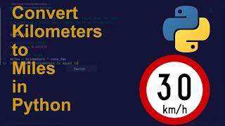 Convert Kilometers to Miles in Python | Python Examples | Python Coding Tutorial | Python Interview