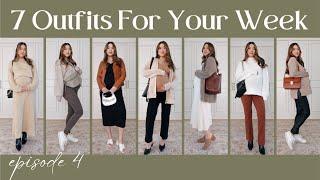 7 Outfits For Your Week EP 4 - Third Trimester Maternity Outfit Ideas, How to dress cute pregnant!