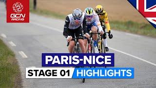 Tour de France Champions Already On The Attack! | Paris-Nice 2023 Highlights - Stage 1