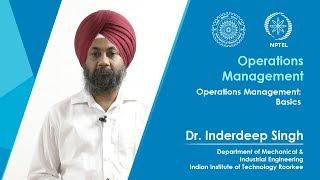 Lecture 01 Operations Management: Basics