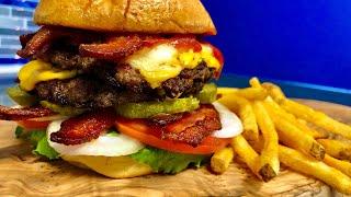 How to make the Perfect Double Bacon Cheeseburger Deluxe | Perfect Burger | Easy Recipe