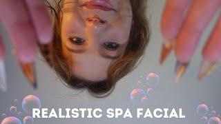 Roleplay ASMR | Realistic spa facial (layered sounds & no mouth sounds)