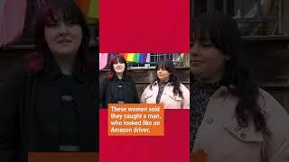 Amazon driver steals pride flag