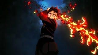 Tanjiro uses thunder breathing (demon slayer season 3 episode 11)