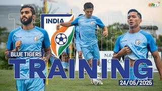 Indian Football Team Training Day 5 In Kolkata | Asian Cup Qualifiers ft. Sunil Chhetri, Jhingan