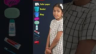 Bathroom Vocabulary in Spoken English | Kids Videos for Kids | Learn with Adi Connection #shorts