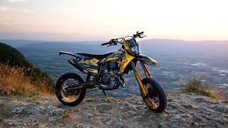 SUPERMOTO 450 FULLSEND IN THE ALPS