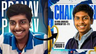 Meet the World Junior Champion 2025 Pranav V. and check out his crazy games!