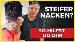 Nackenschmerzen?  -  Die super Methode, um einen steifen Nacken zu lösen! 