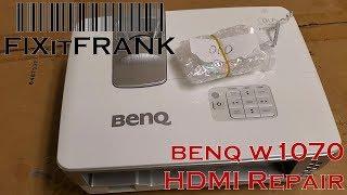 BenQ W1070 DLP Projector Repair / No Light-HDMI Issue Part 1